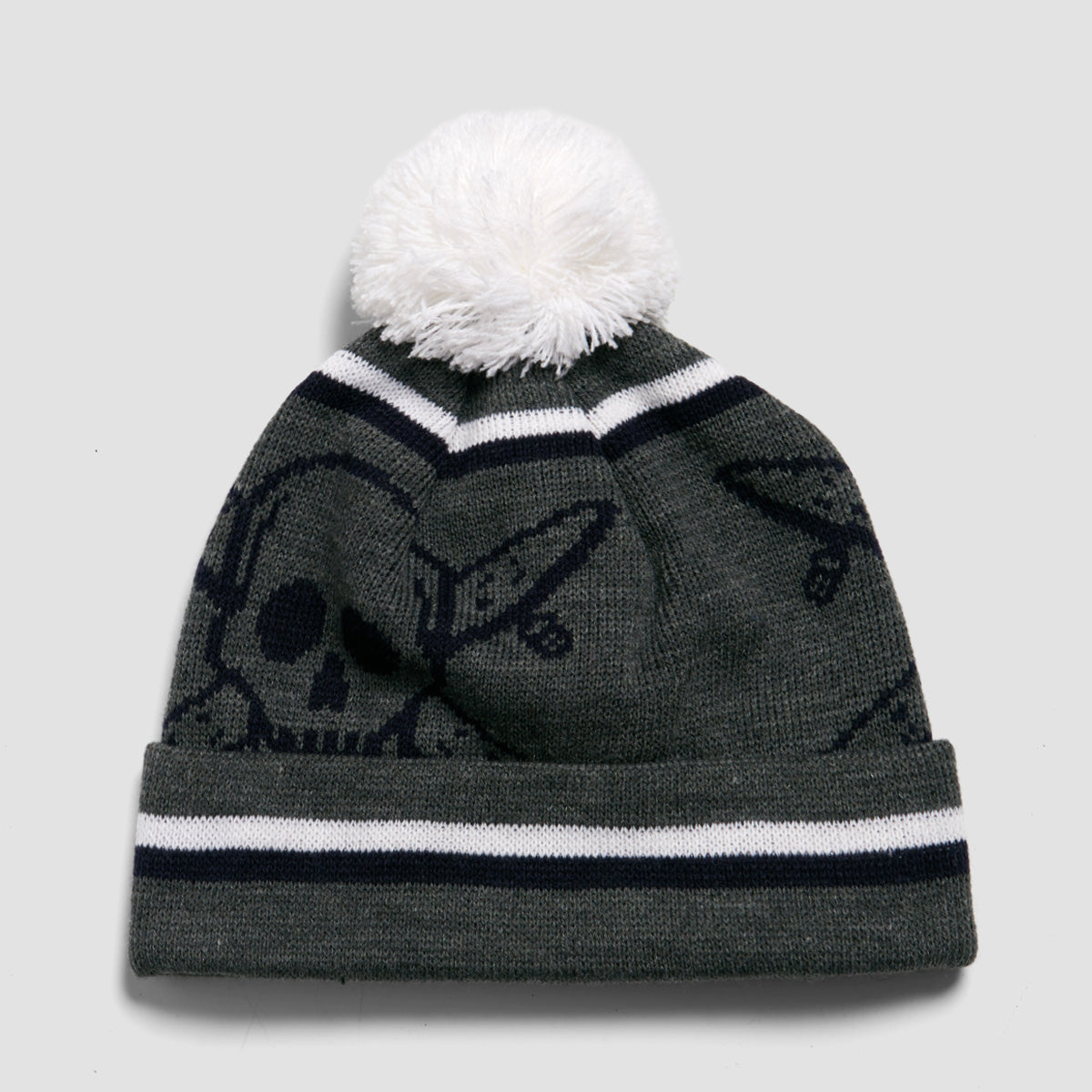 Fourstar Pirate Chain Pom Beanie Grey