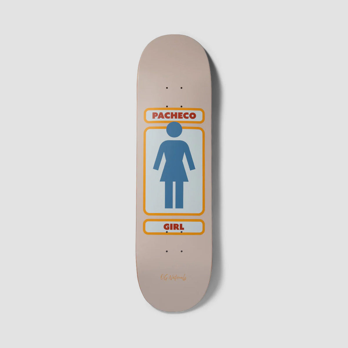 Girl OG Naturals Pacheco Twin Tip Skateboard Deck - 8.5"