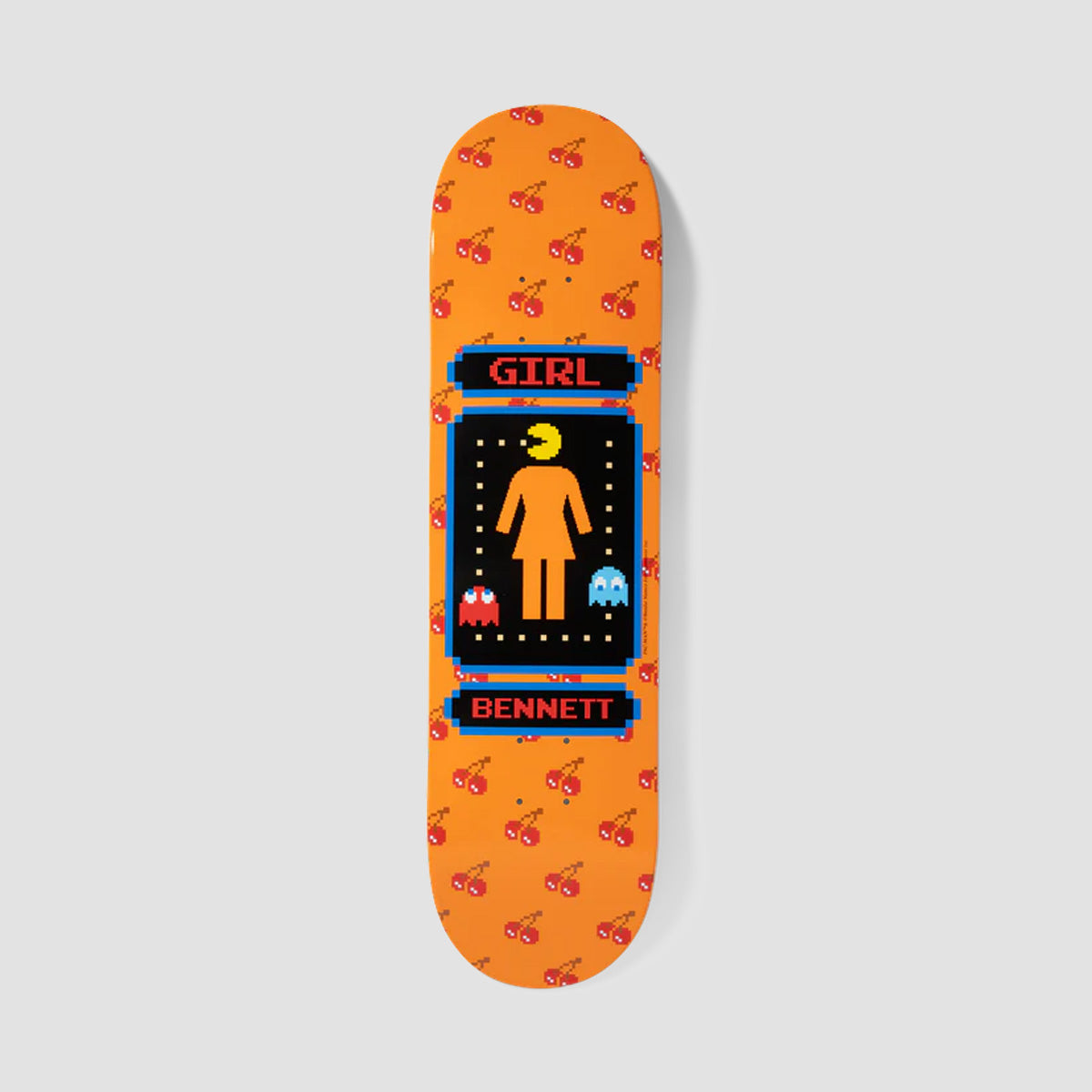 Girl Pac-Man Bennett Bennett Skateboard Deck - 8.25"