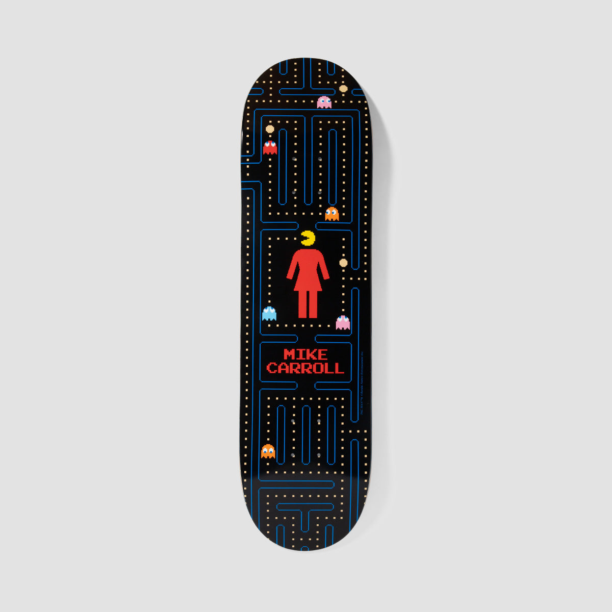 Girl Pac-Man Carroll Carroll Skateboard Deck - 8.5"