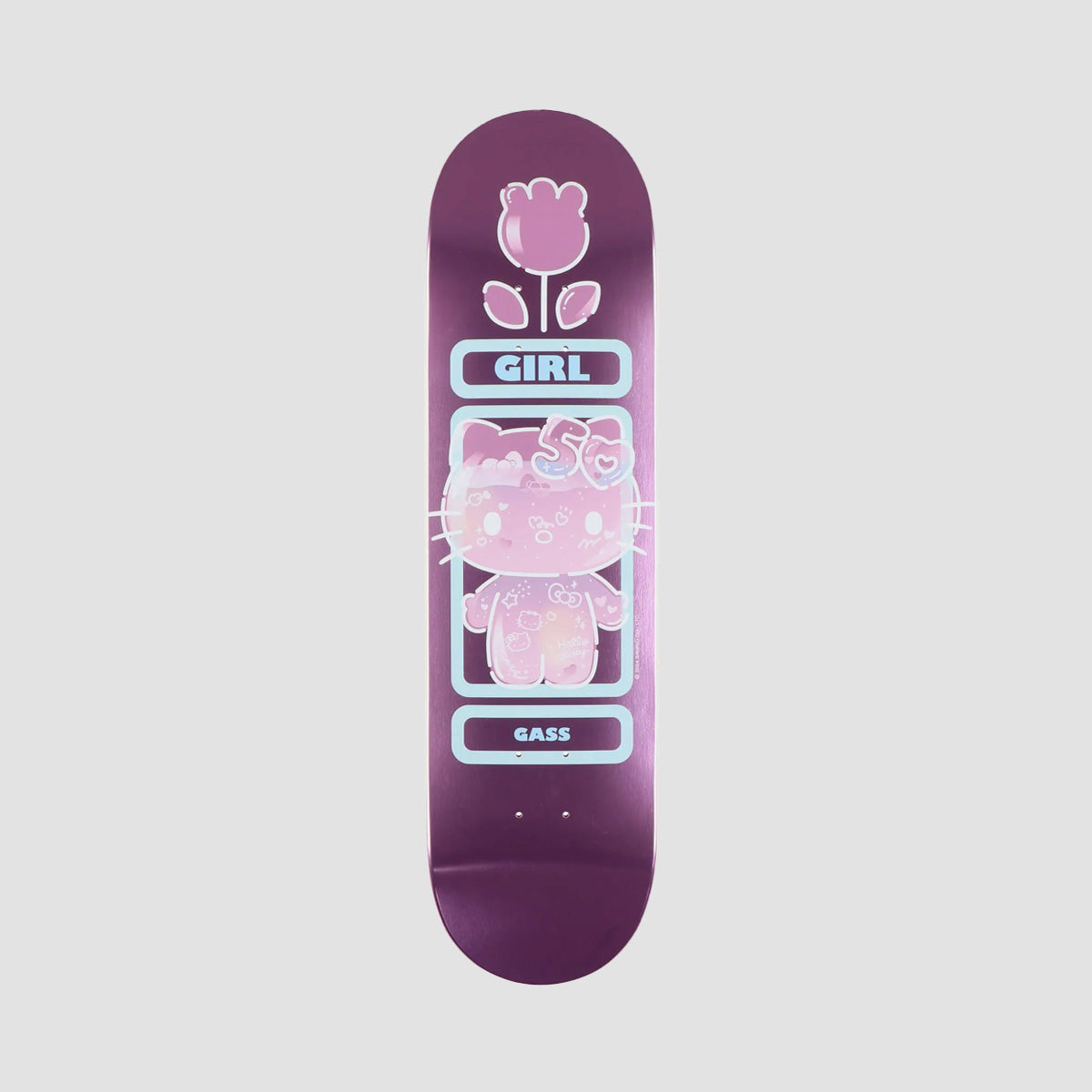 Girl x Hello Kitty 50th Anniversary Griffin Gass Skateboard Deck - 8.5"