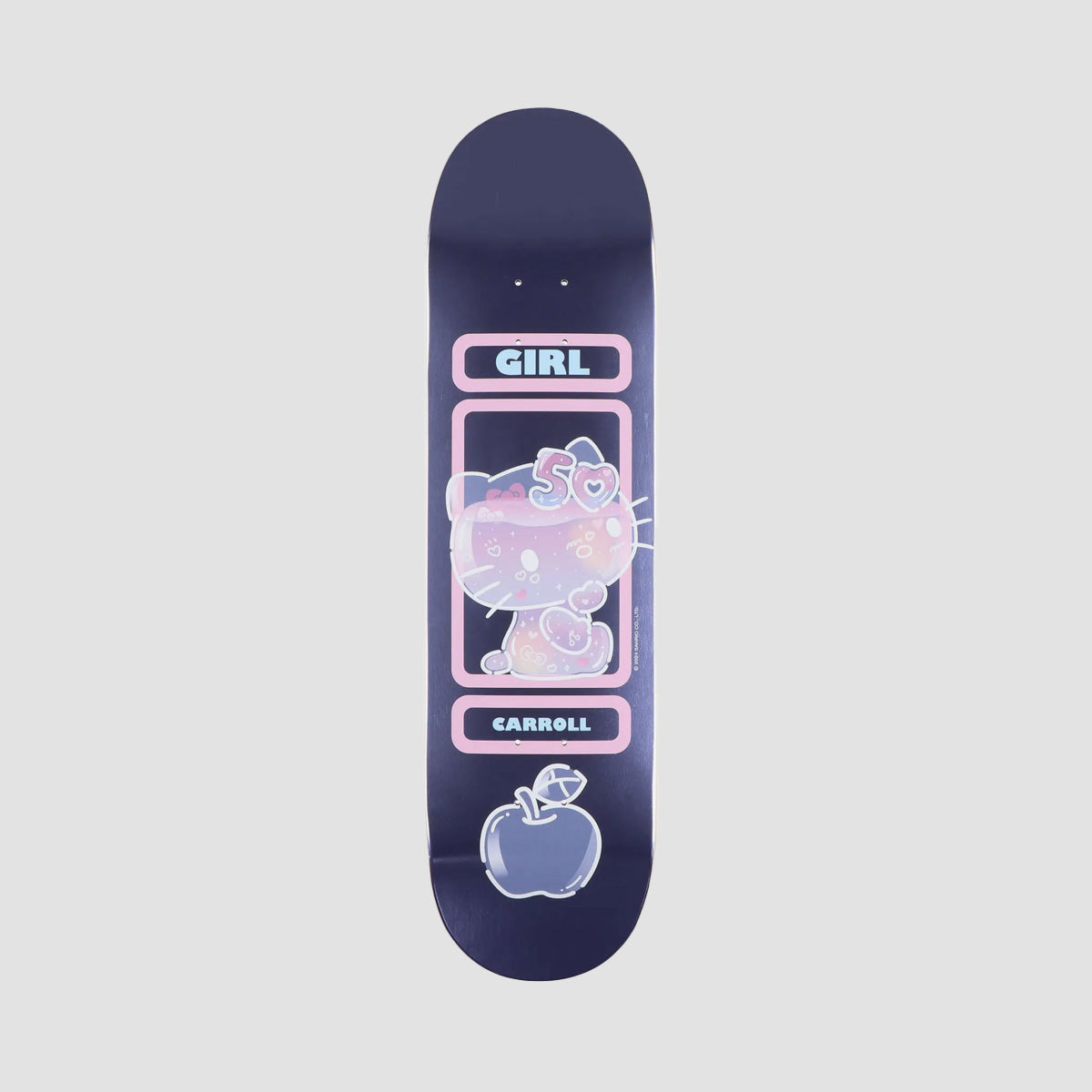 Girl x Hello Kitty 50th Anniversary Mike Carroll Twin Tip Skateboard Deck - 8.25"