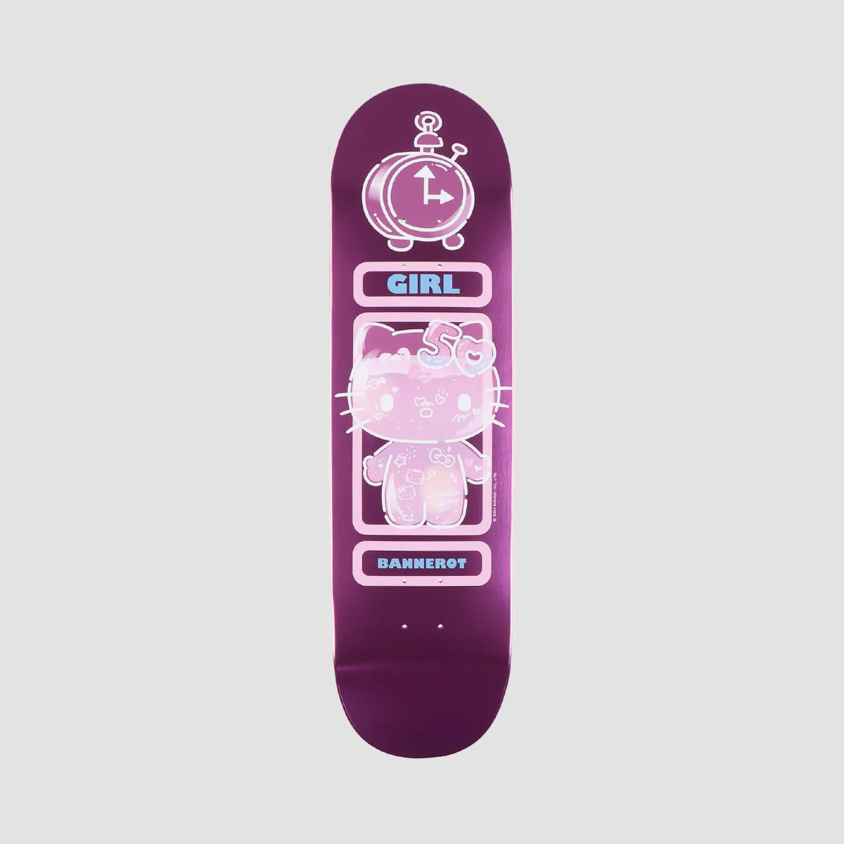 Girl x Hello Kitty 50th Anniversary Simon Bannerot Skateboard Deck - 8.5"