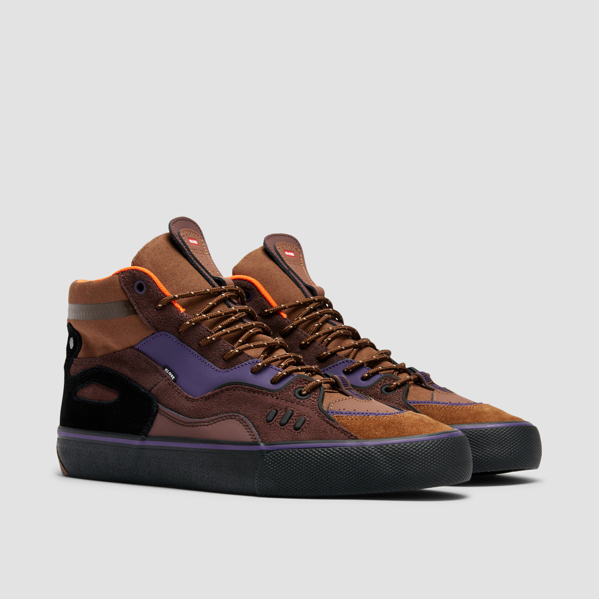 Globe Dimension High Top Shoes - Brown/Maalouf