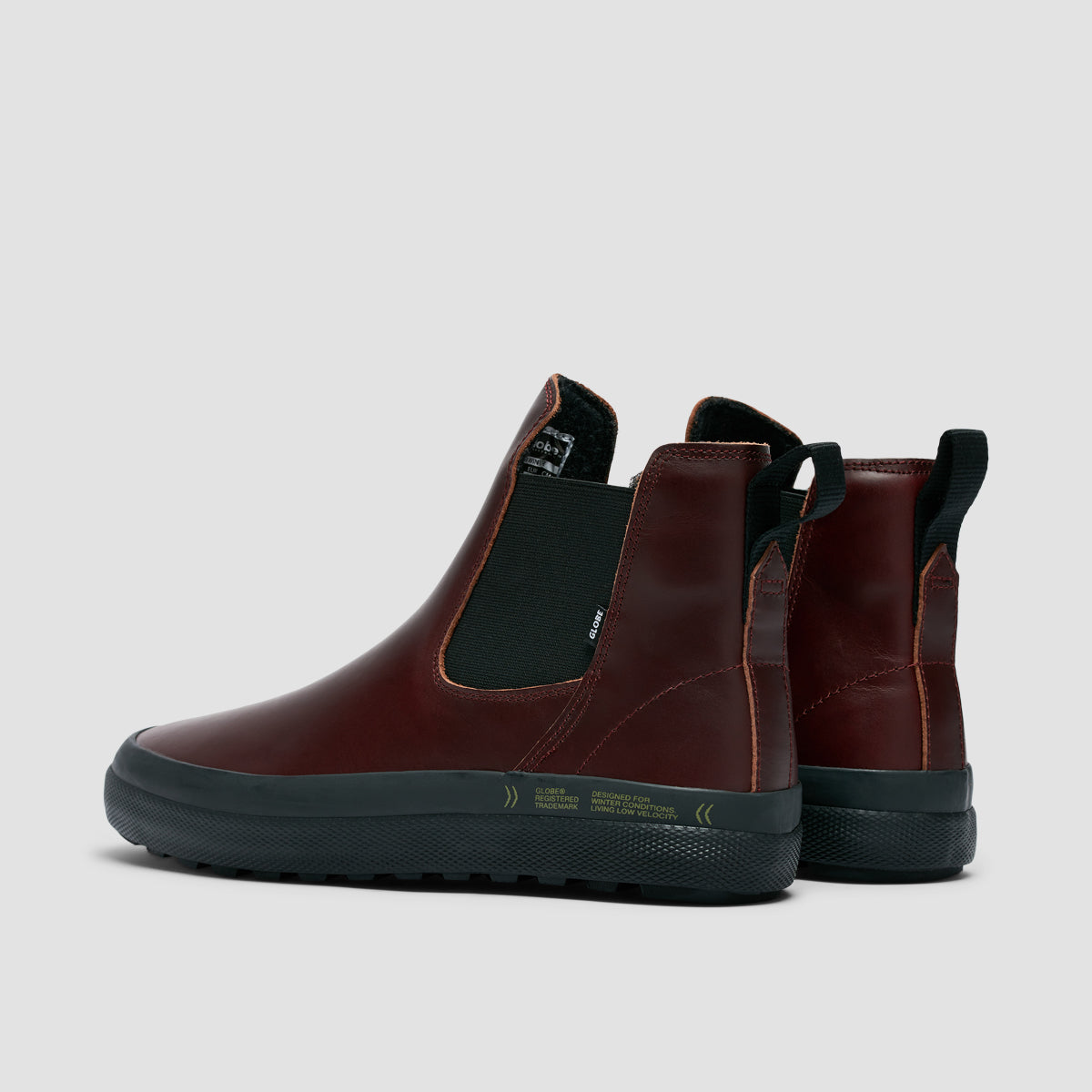 Globe Dover II Winter High Top Shoes - Oxblood/Black