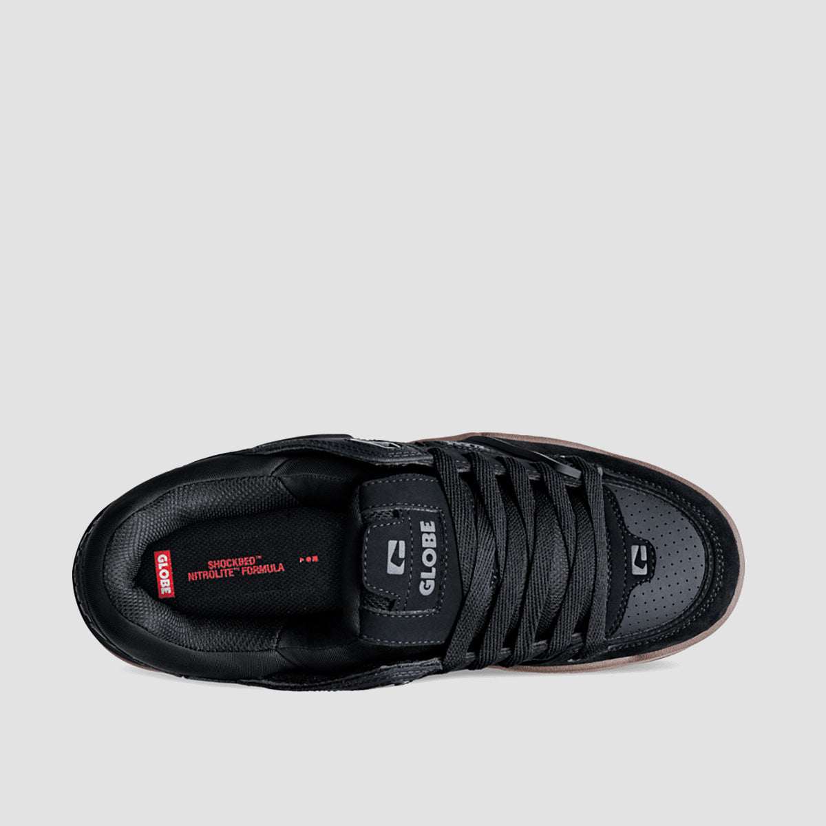 Globe Fusion Shoes - Black/Tobacco Gum