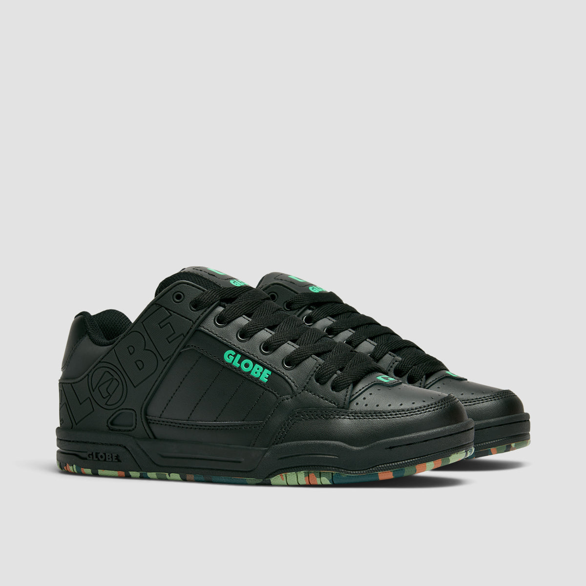 Globe Tilt Shoes - Black/Green/Mosaic