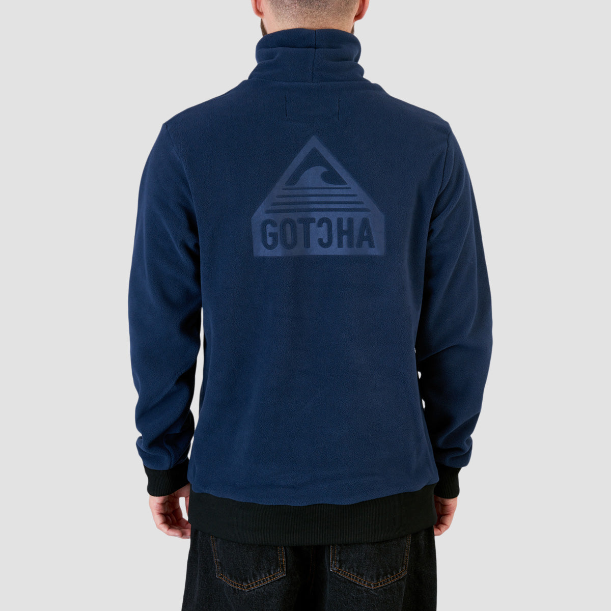 Gotcha Funnel Neck Fleece Sweatshirt Mood Indigo