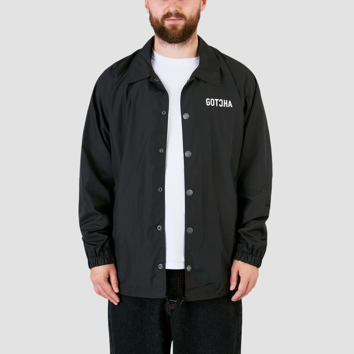 Gotcha Lightweight Coach Jacket Black