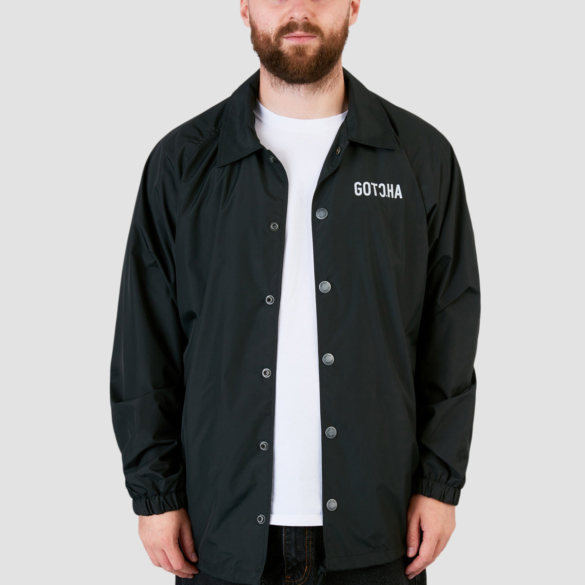 Gotcha Lightweight Coach Jacket Jet Black