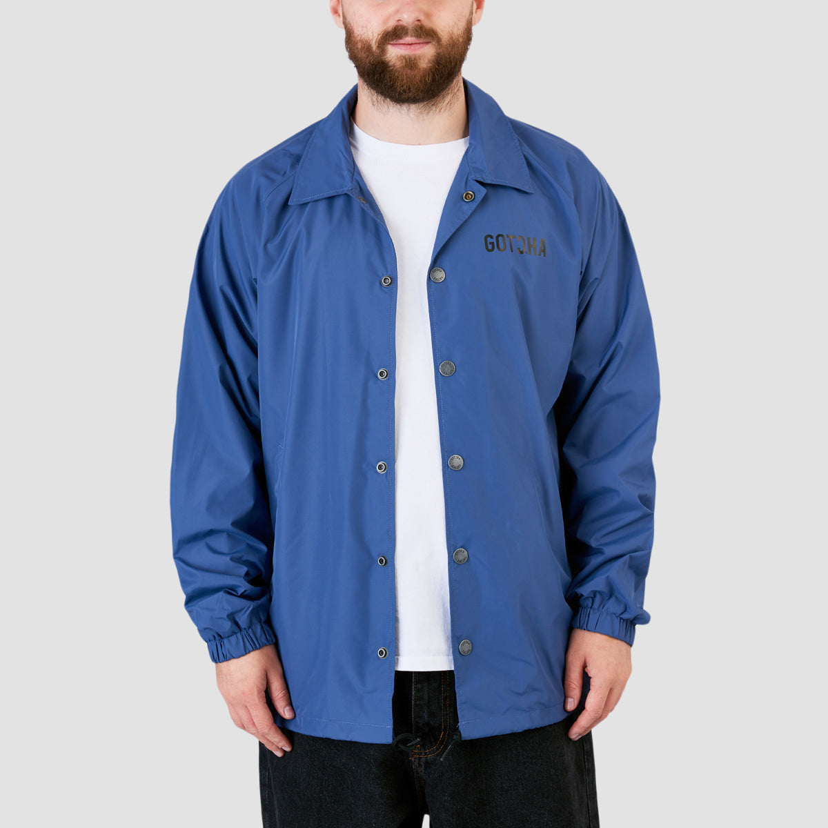 Gotcha Lightweight Coach Jacket Deep Cobalt