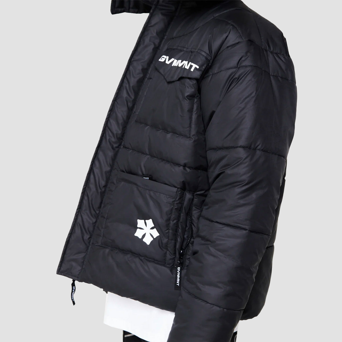 GVNMNT Armored 2 in 1 Puffer Jacket Black