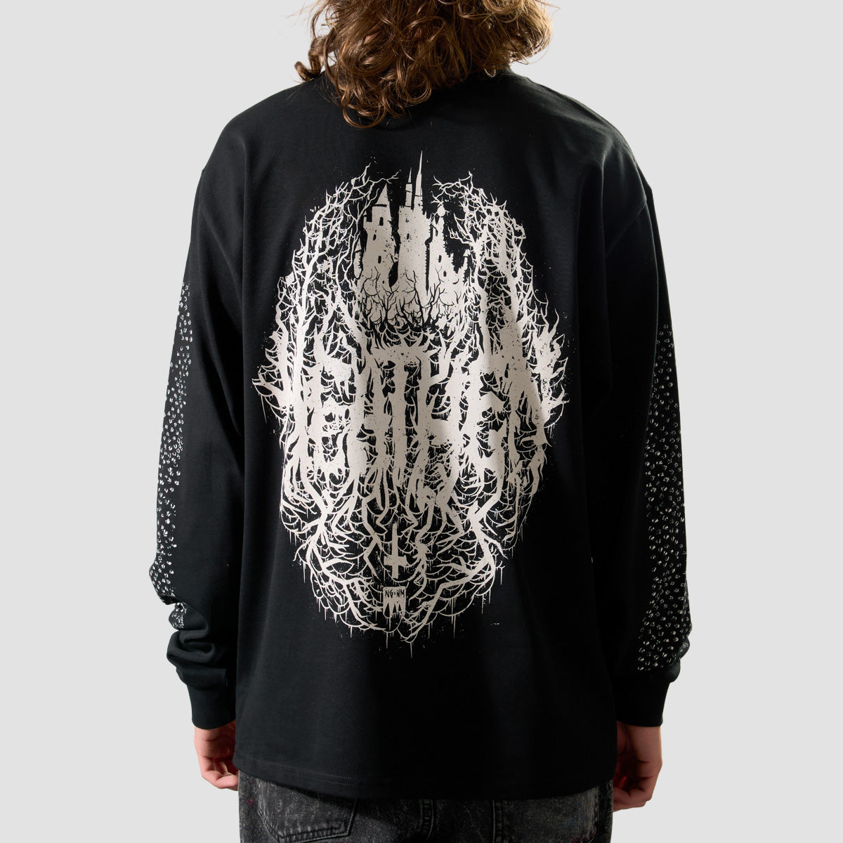 Heathen Castle Relax Fit Pullover Hoodie Black