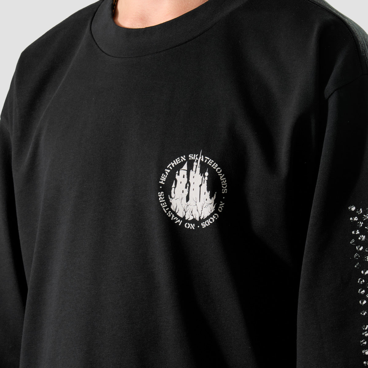 Heathen Castle Heavyweight Longsleeve T-Shirt Black