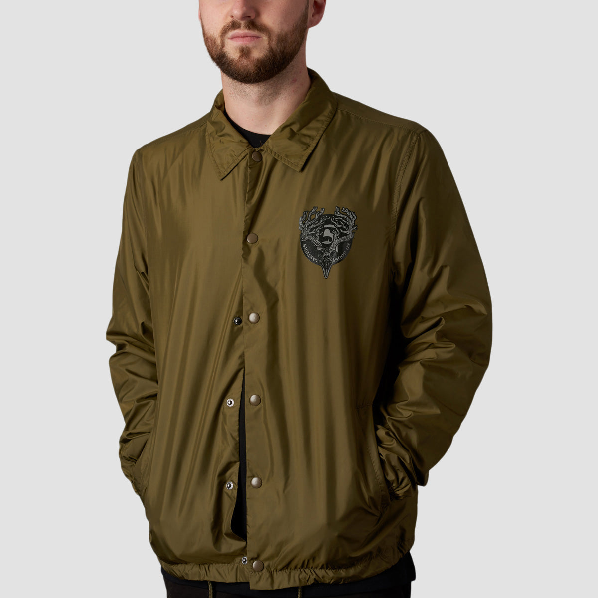 偽物 TAIN THUNDER COACH JACKET KHAKI | artfive.co.jp