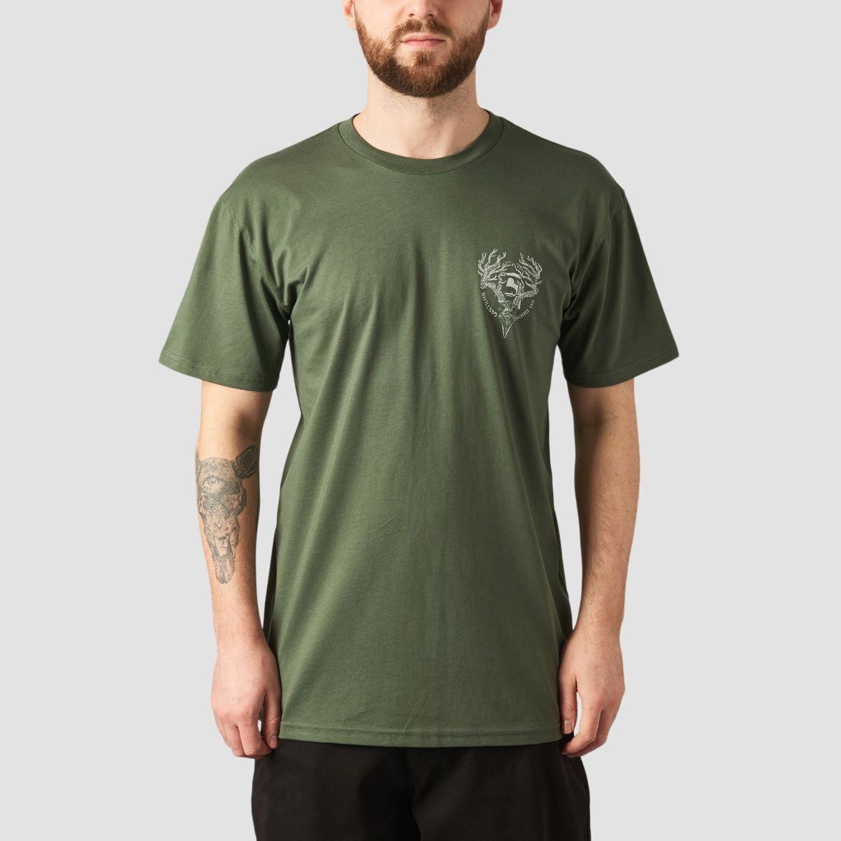 Heathen Ceronnous Mono T-Shirt Cypress