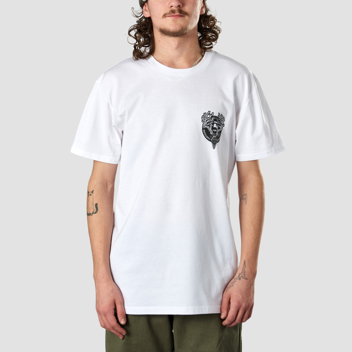 Heathen Ceronnous Mono T-Shirt White