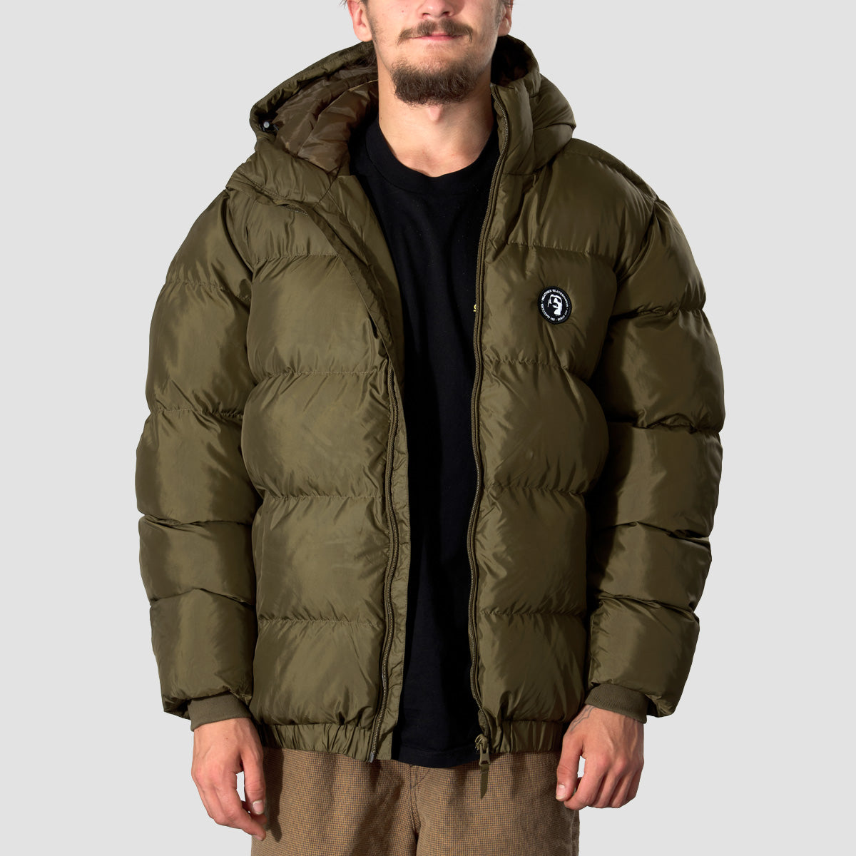 Heathen VG+ Gorgon Puffer Jacket Sludge