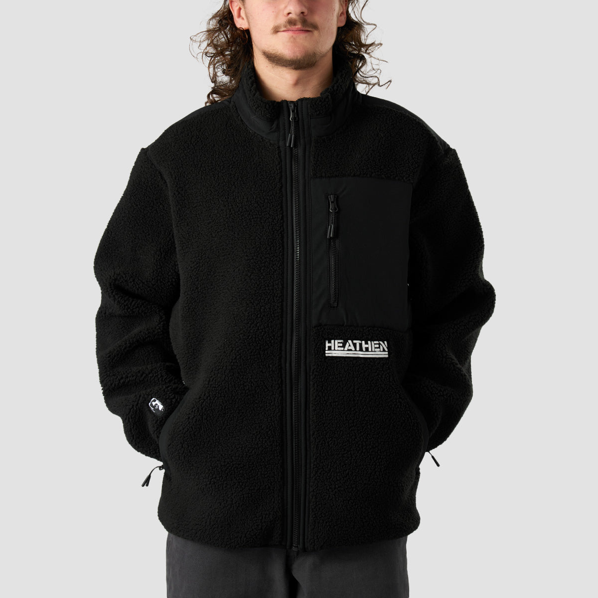 Heathen Hibernate Fleece Jacket Black