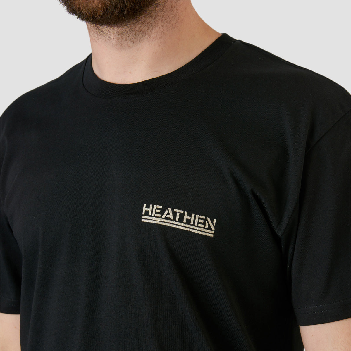 Heathen Infest Skull T-Shirt Black