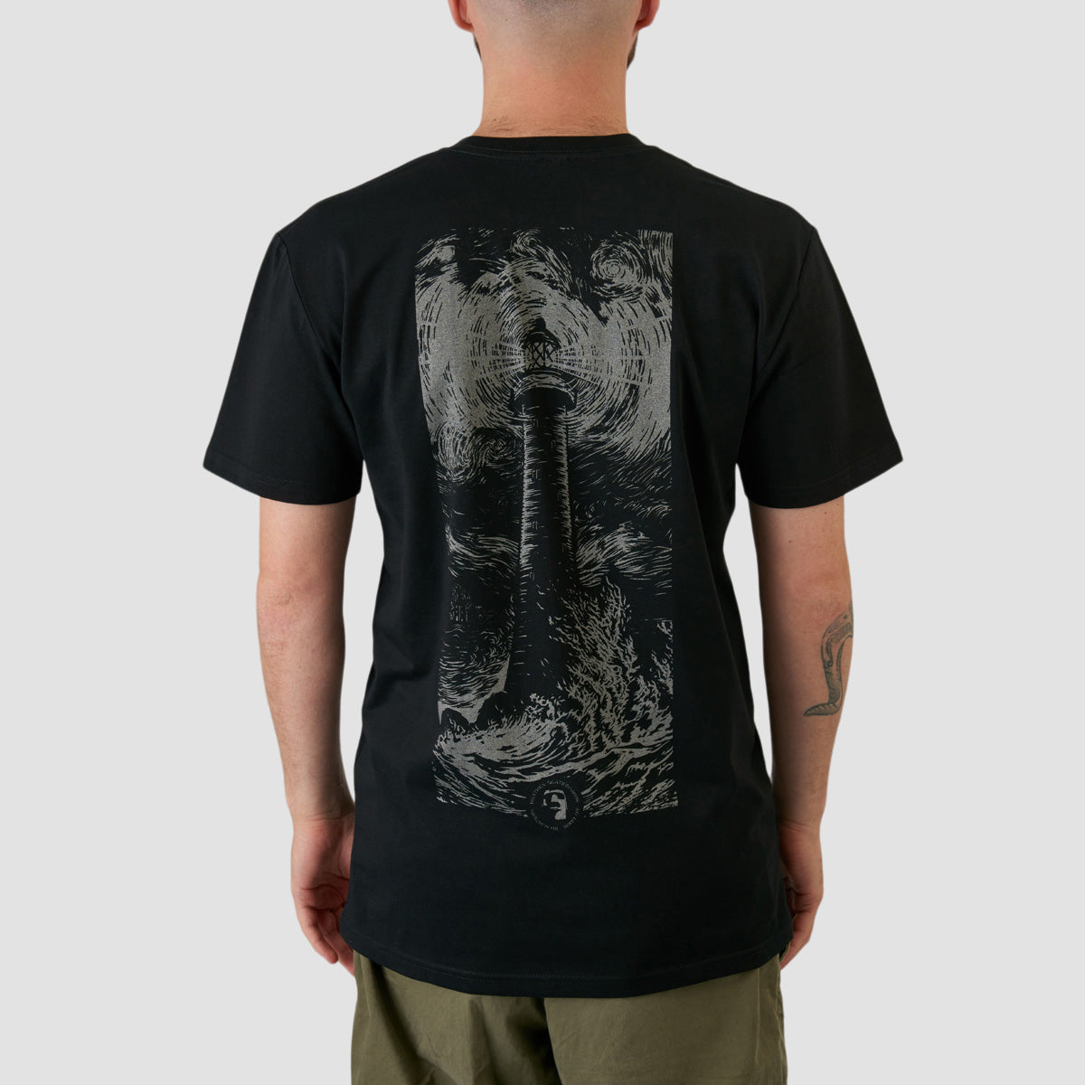 Heathen Lighthouse T-Shirt Black/Metal