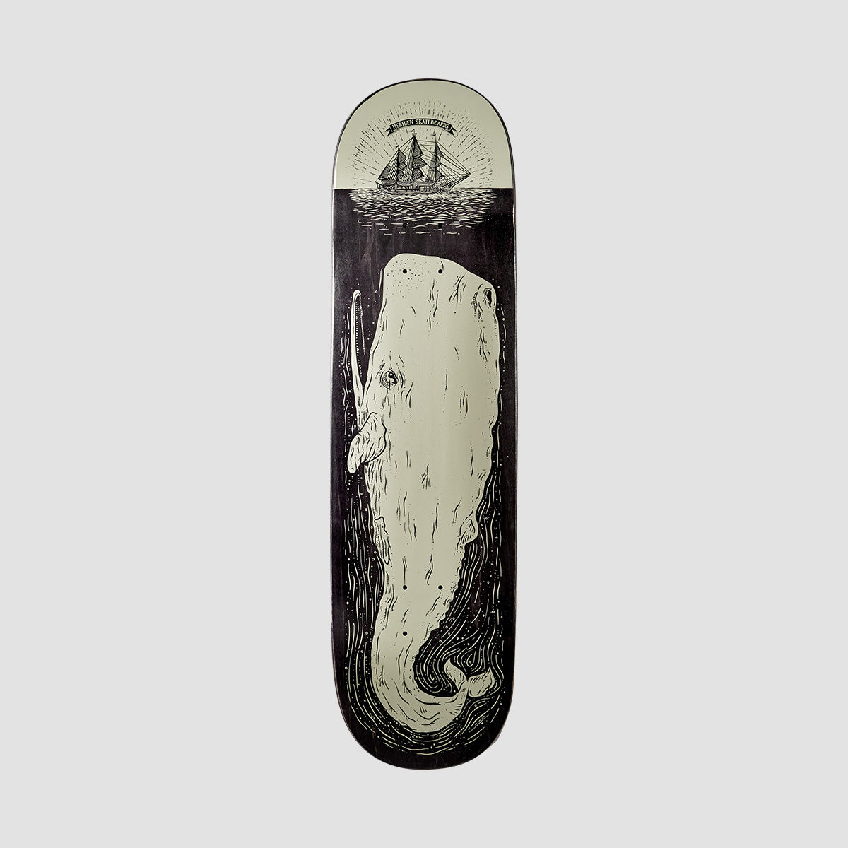 Heathen Moby Rising Metallic on Squarehead Skateboard Deck - 8.5"