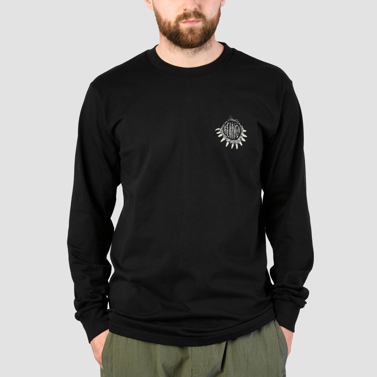 Heathen Moby vs Kraken Longsleeve T-Shirt Black