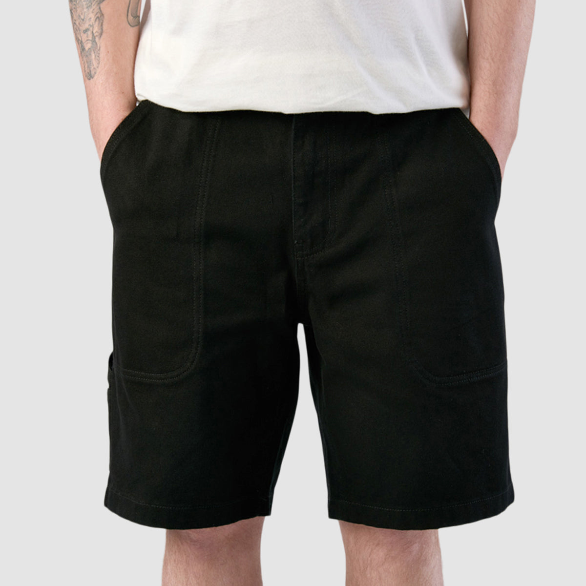 Heathen Pigpile Heavy Canvas Shorts Black