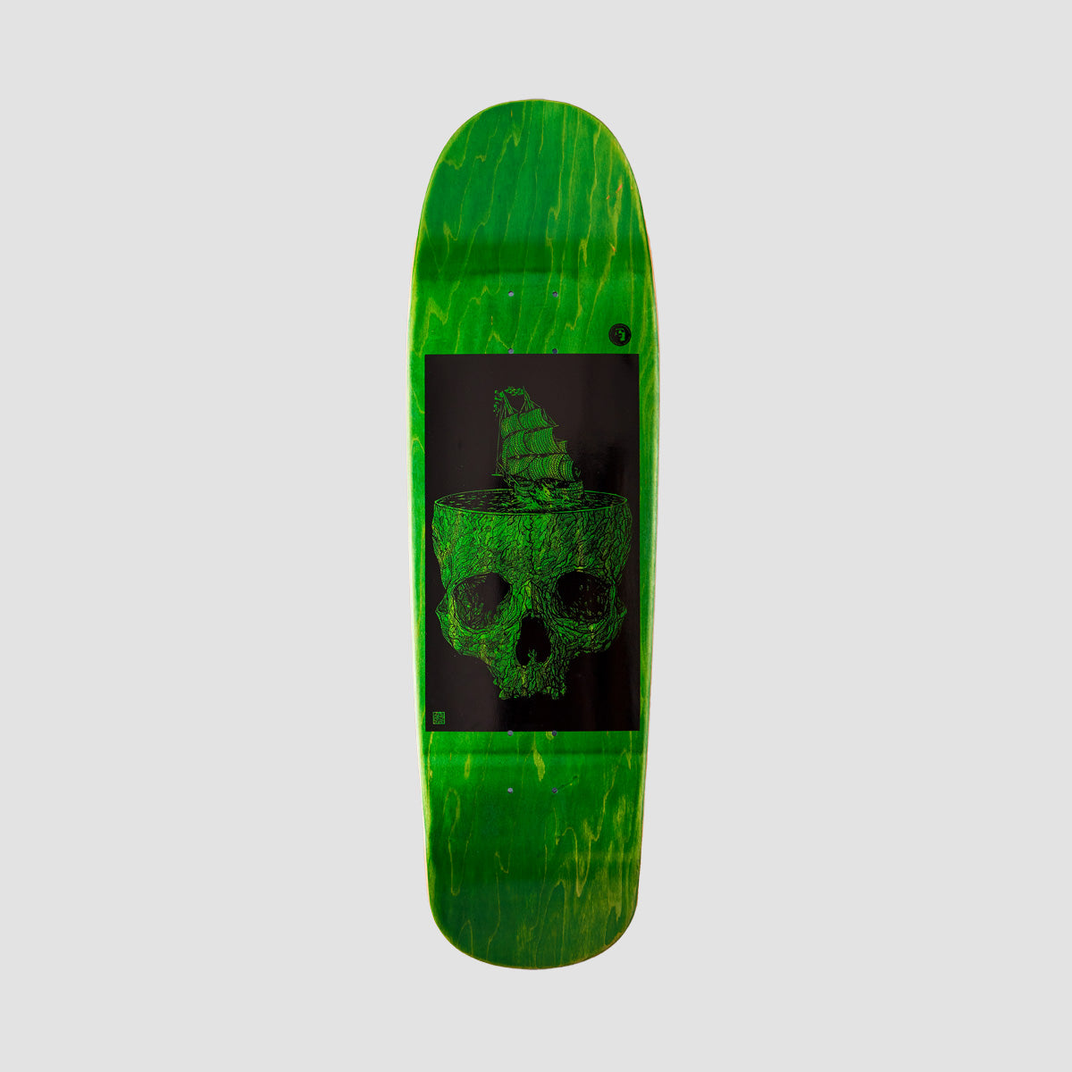 Heathen Stormy Seas On Grouper Skateboard Green - 9"