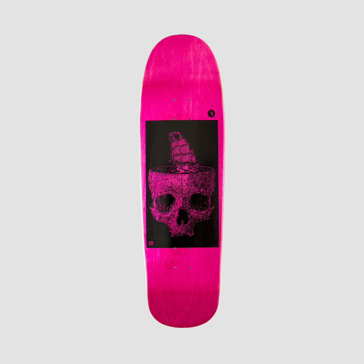 Heathen Stormy Seas On Grouper Skateboard Pink - 9"