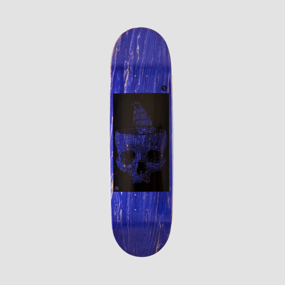 Heathen Stormy Seas On Taperhead Skateboard Deck Purple - 9"