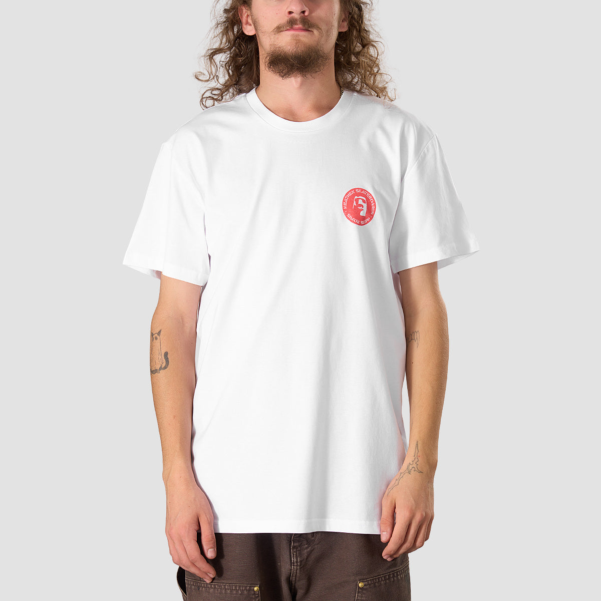 Heathen X Simon Skipp Blood Spire T-Shirt White