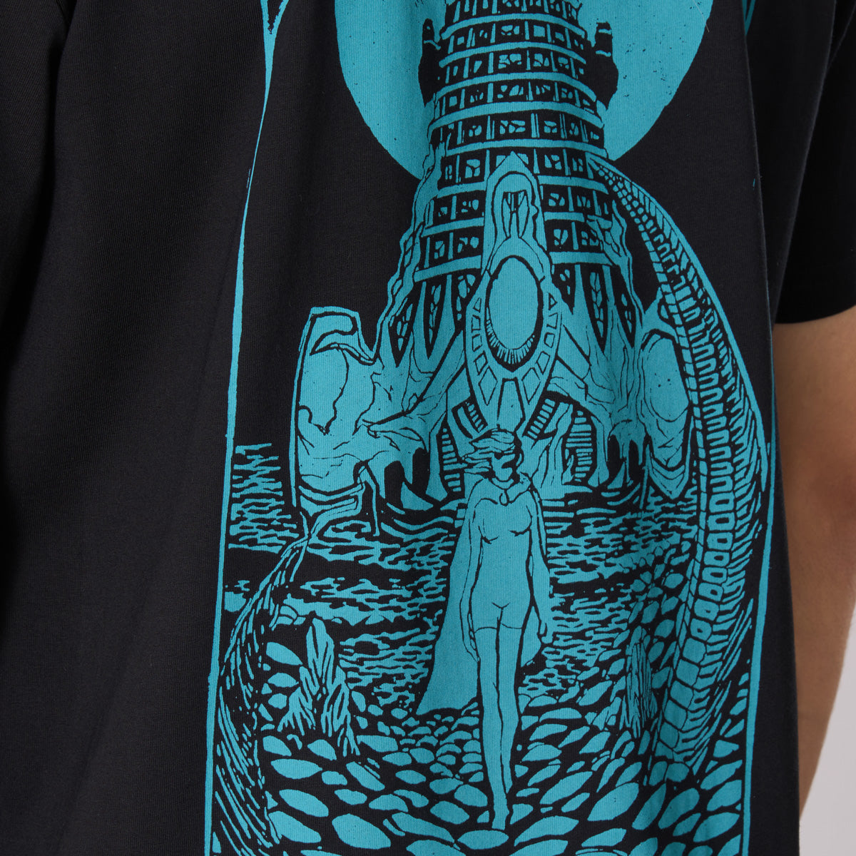Heathen X Simon Skipp Wolves T-Shirt Black