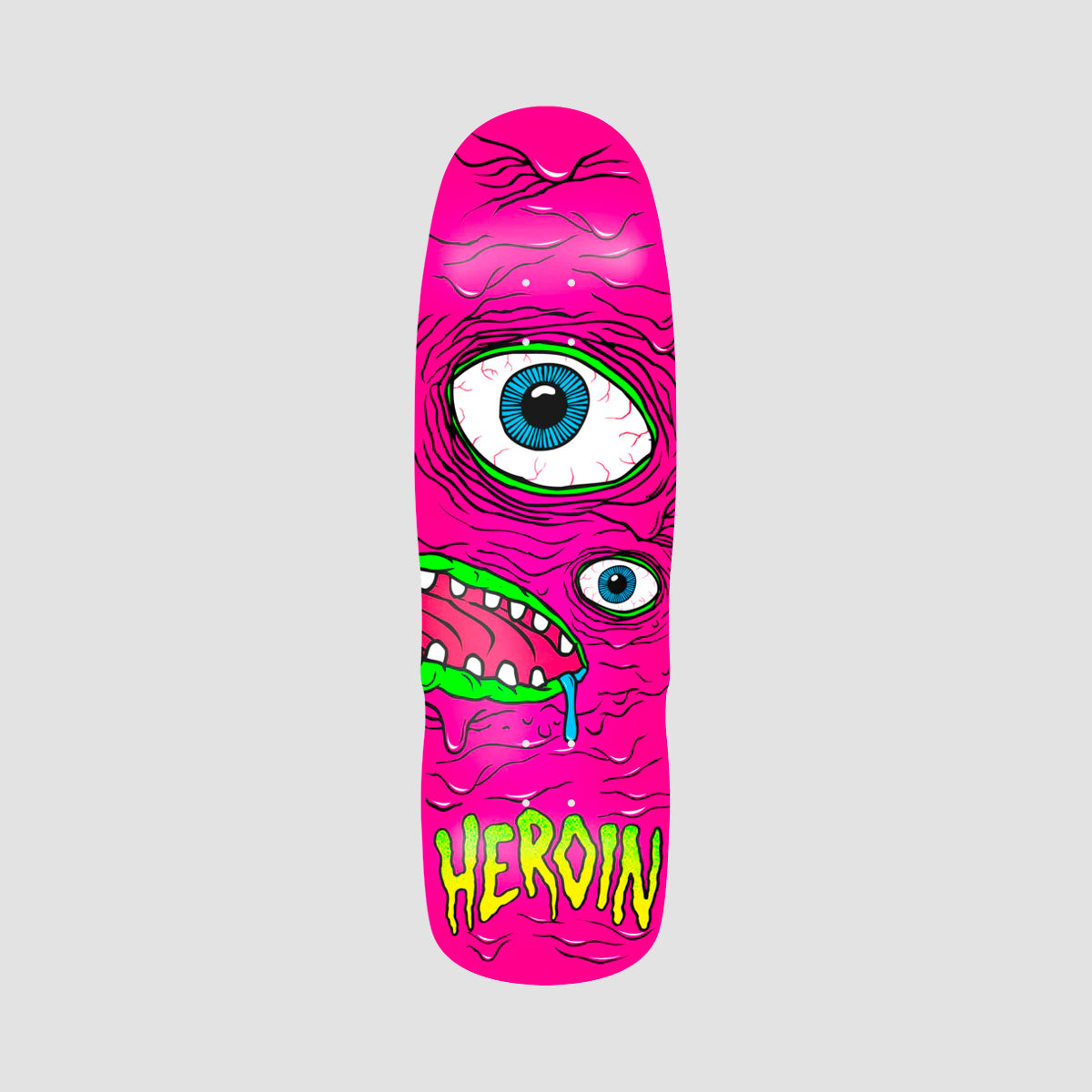 Heroin Pink Mutant Razor Edge Skateboard Deck - 9.5"