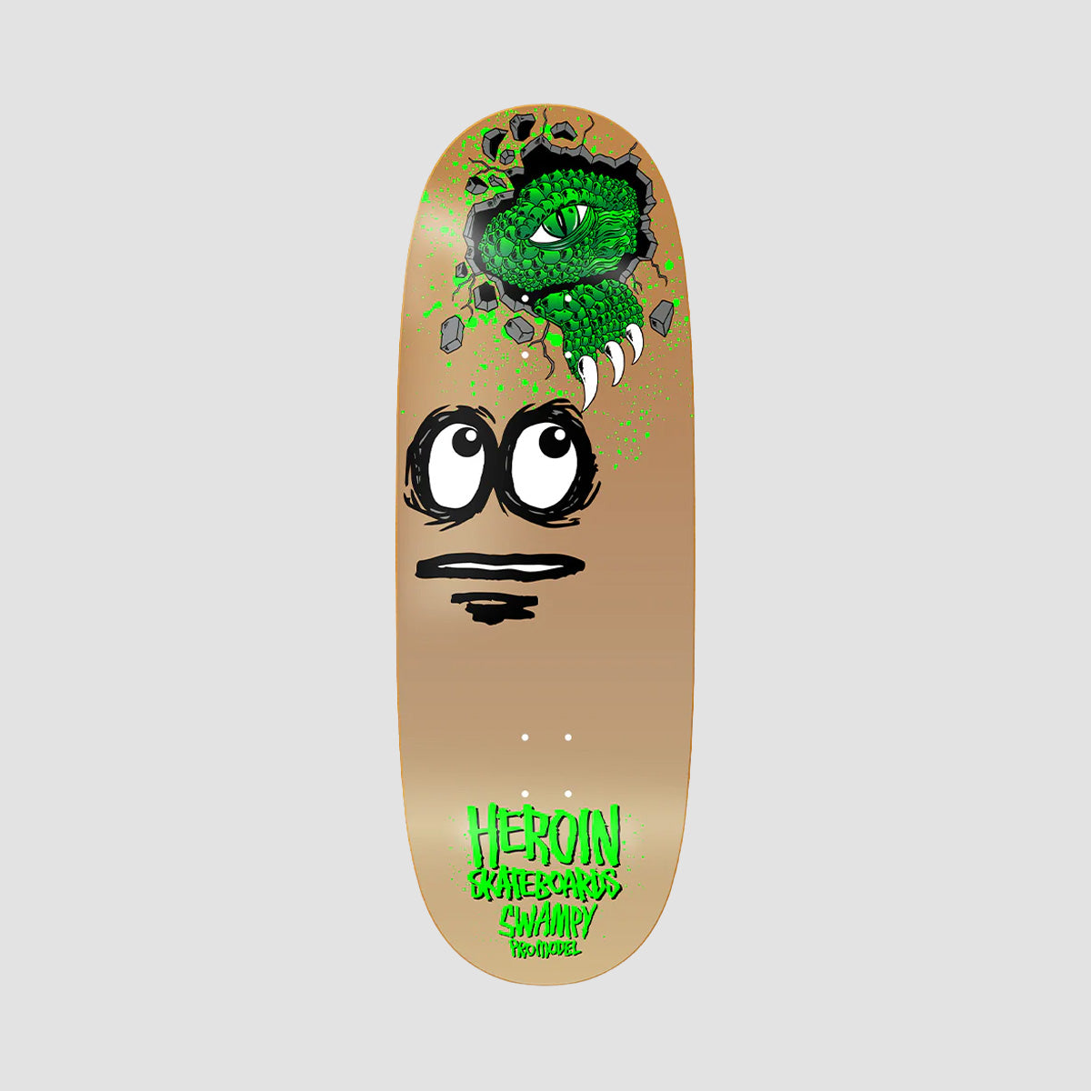 Heroin Swampy Egg Skateboard Deck - 11"