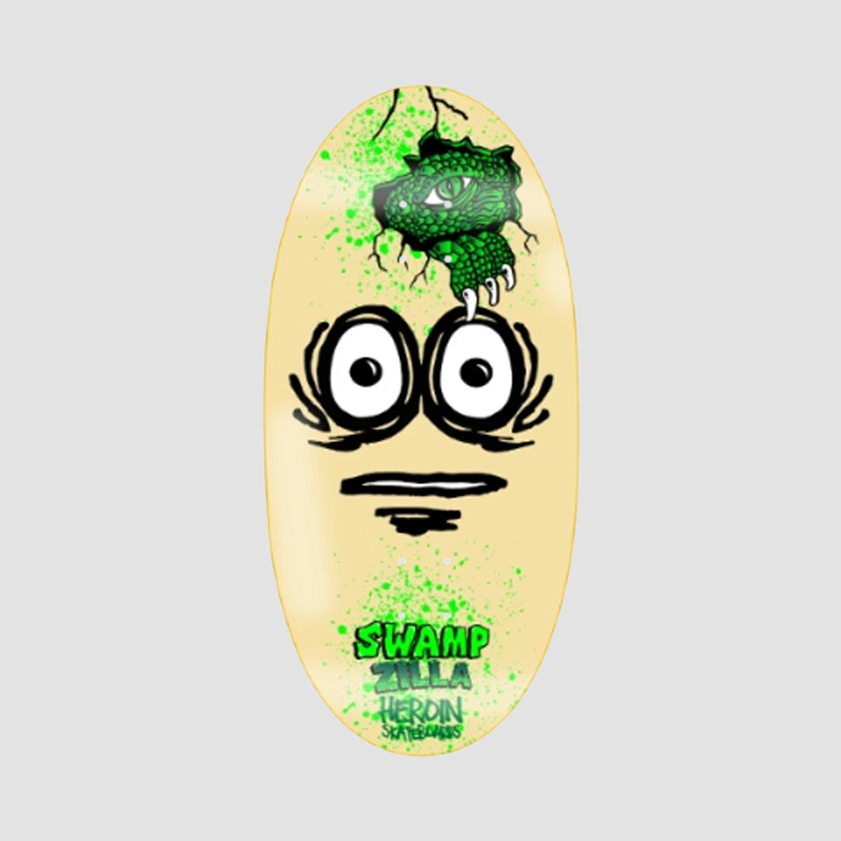 Heroin Swampzilla Skateboard Deck - 13"