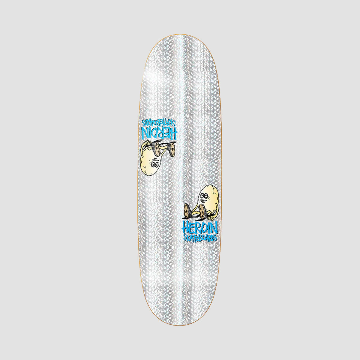 Heroin Symmetrical Holo Egg Skateboard Deck - 9.25"