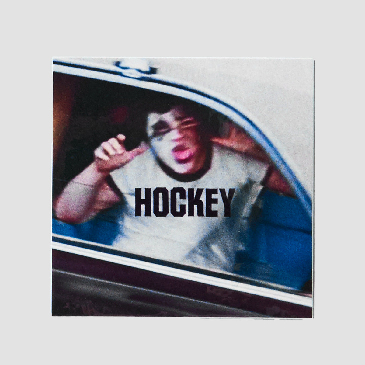 Hockey Car Kid Sticker 80x80mm