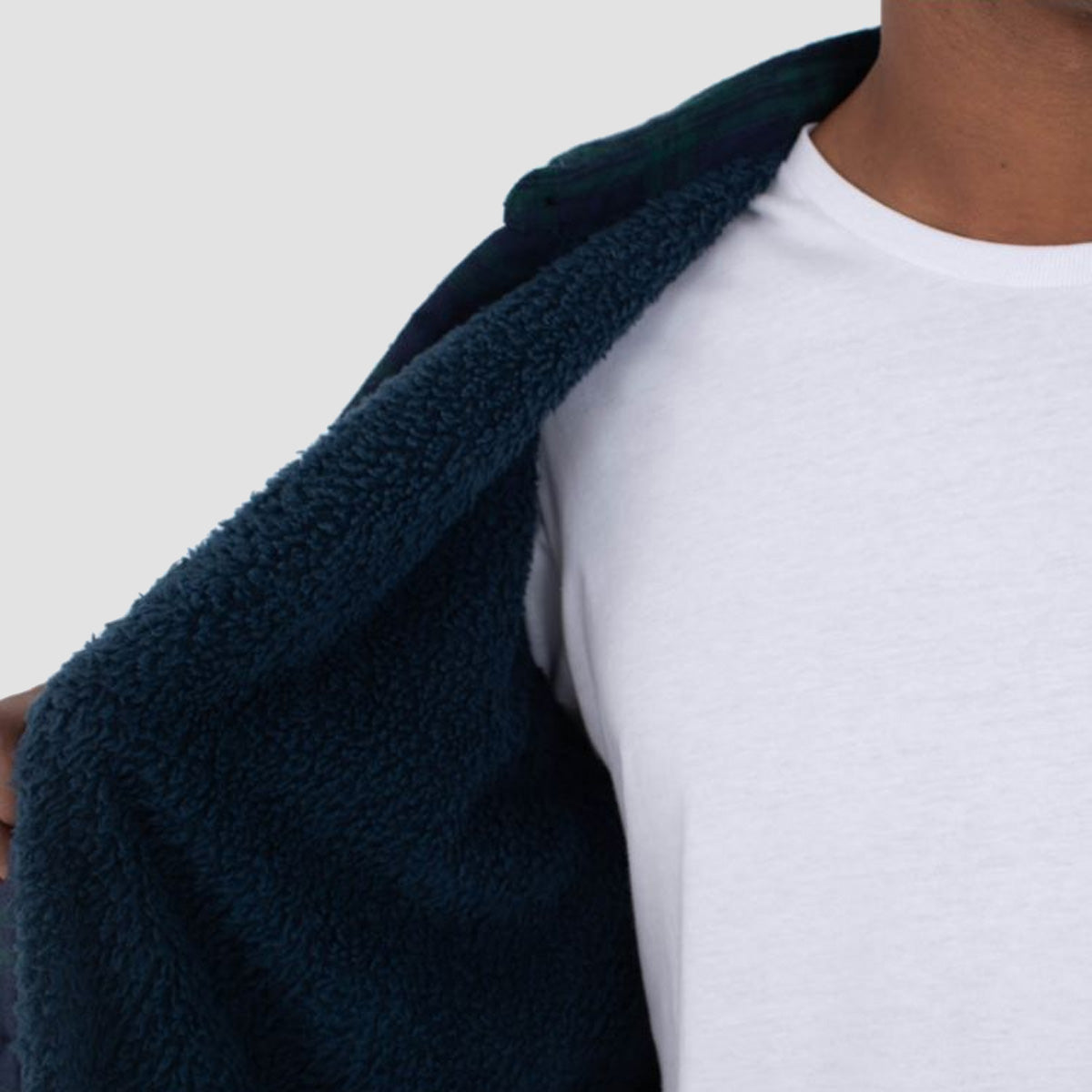 Hurley Axe Sherpa Flannel Longsleeve Shirt Jungle