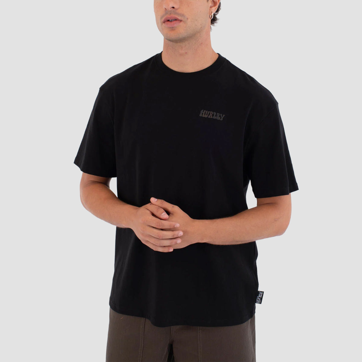Hurley Bubble Back Print T-Shirt Black