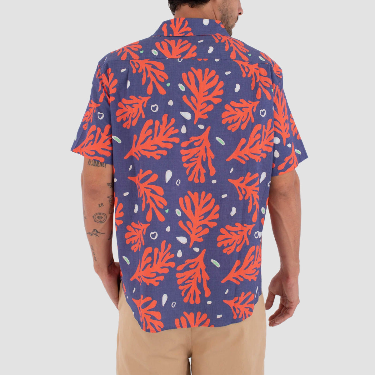 Hurley Coral Short Sleeve Shirt Destroyer