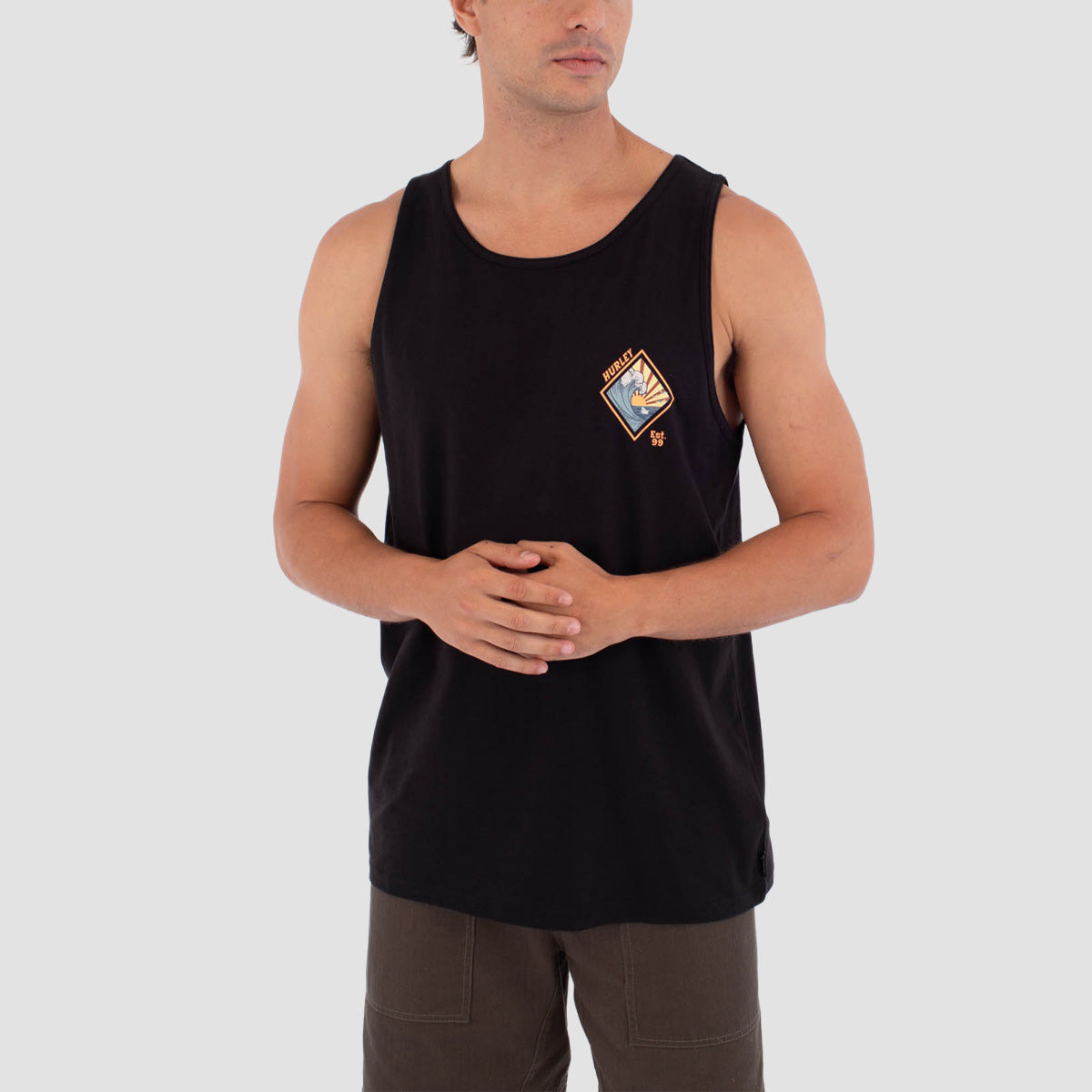 Hurley Disques Tank Vest Black