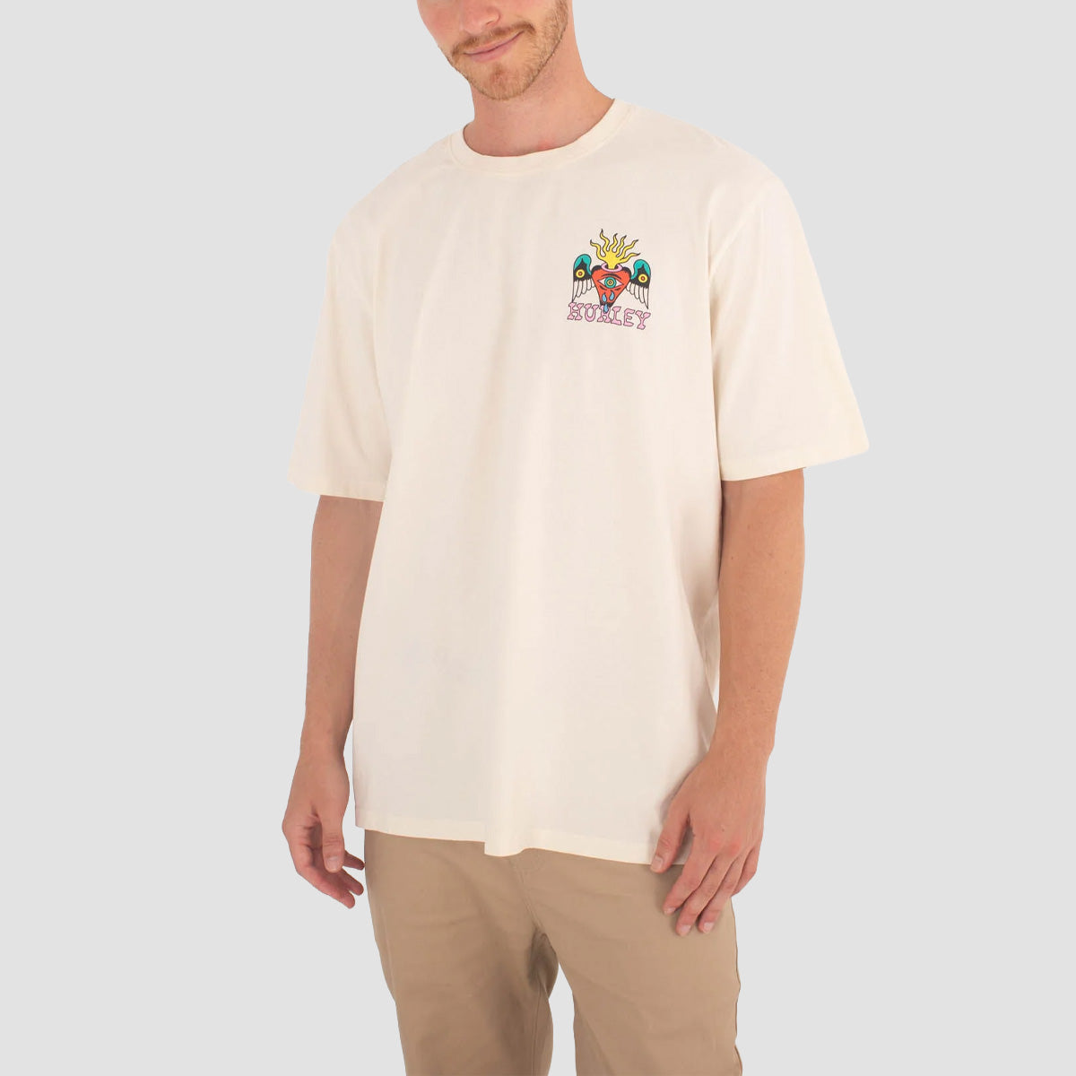 Hurley Etam Hand T-Shirt Bone