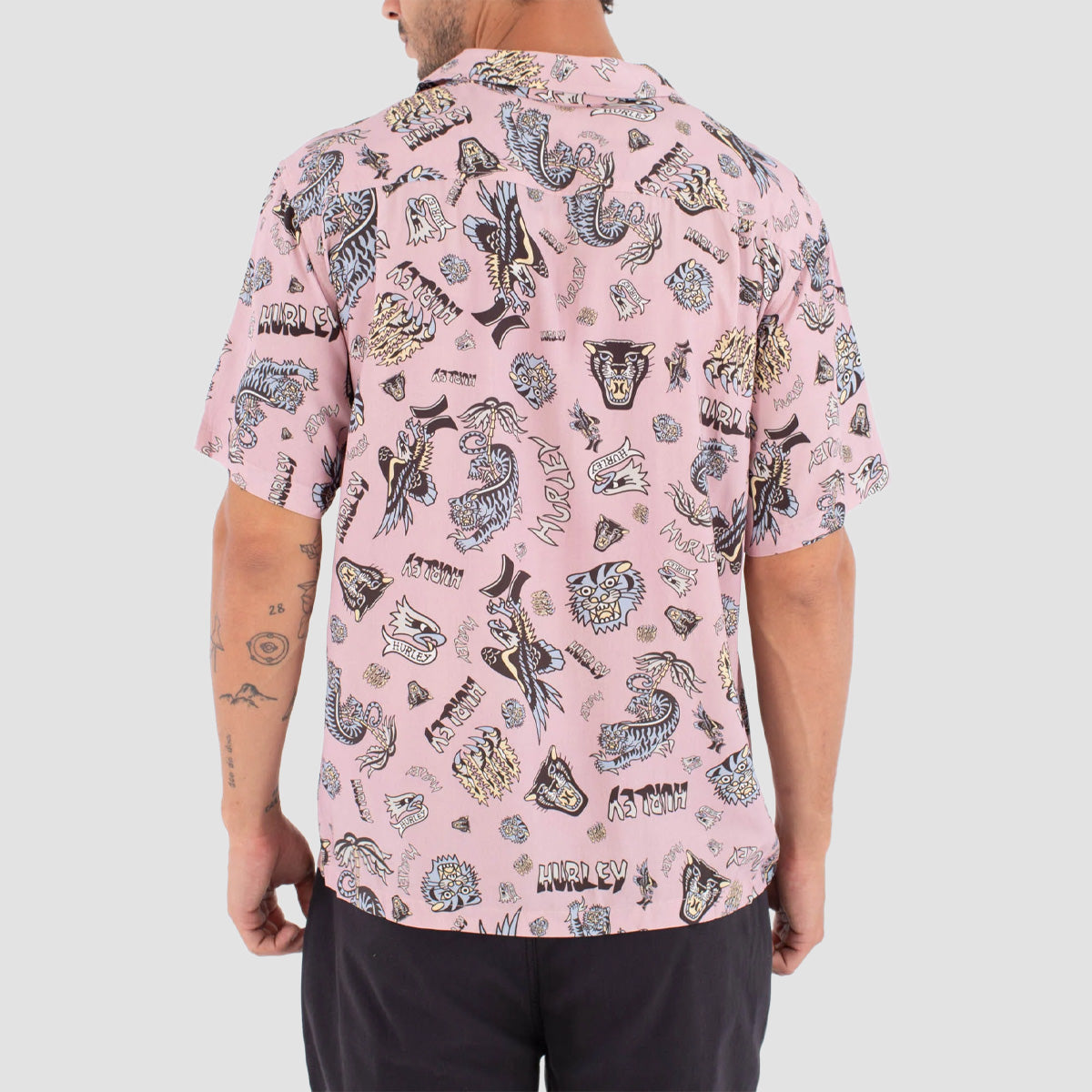 Hurley Etam Short Sleeve Shirt Beach Clay