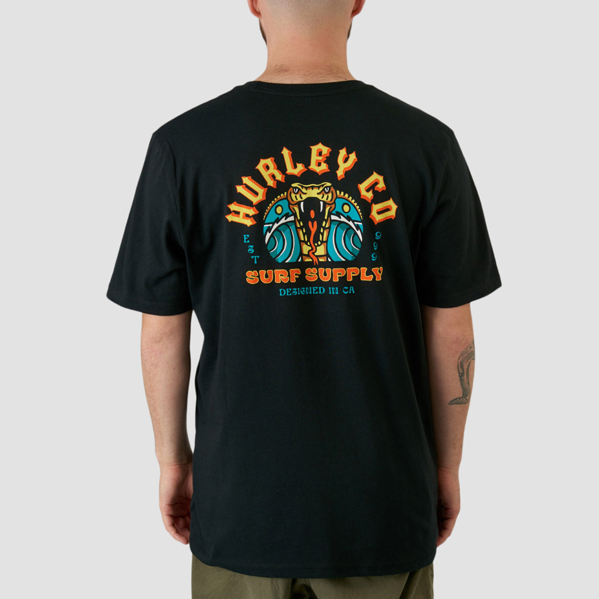 Hurley Everyday Cobra Pit T-Shirt Black