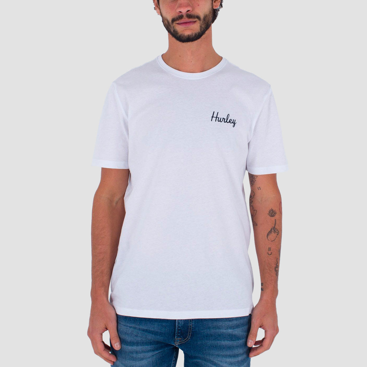 Hurley Hrlb Nascar Everyday Tee – Maglietta Per Bambini E Ragazzi – Jersey Unitinta, Collo A Coste, Serigrafia Leggera