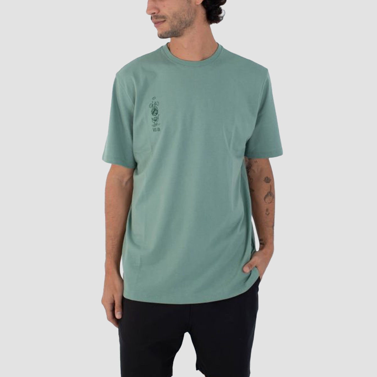 Hurley H2O Dri Storm Chasing T-Shirt Cilantro