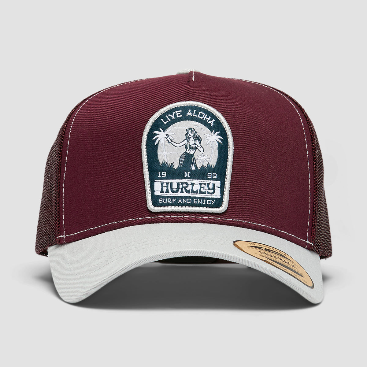 Hurley Live Aloha Trucker Cap Burgundy