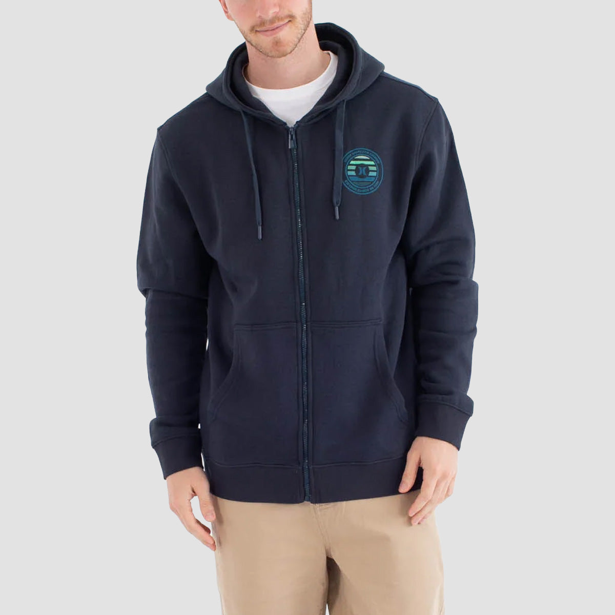 Hurley Louis Zip Hoodie Obsidian