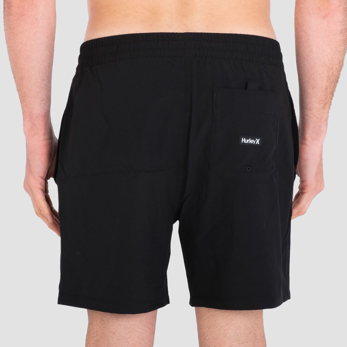 Hurley One And Only Solid 17" Volley Boardshorts Black